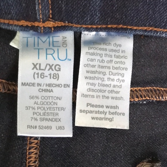Time and Tru Dark Indigo Jeggings - Picture 3 of 6